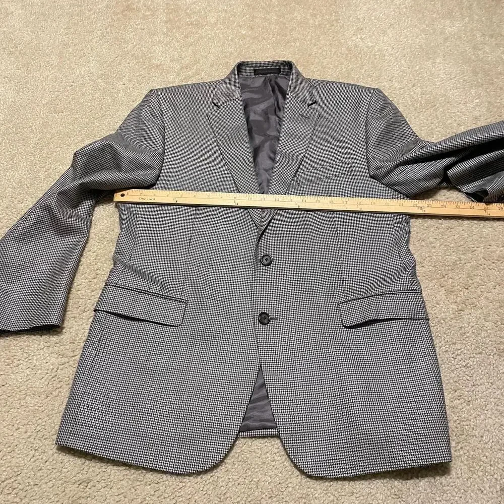 Lauren Ralph Lauren Blazer Mens 42R Houndstooth Sport Coat Classic Suit Jacket